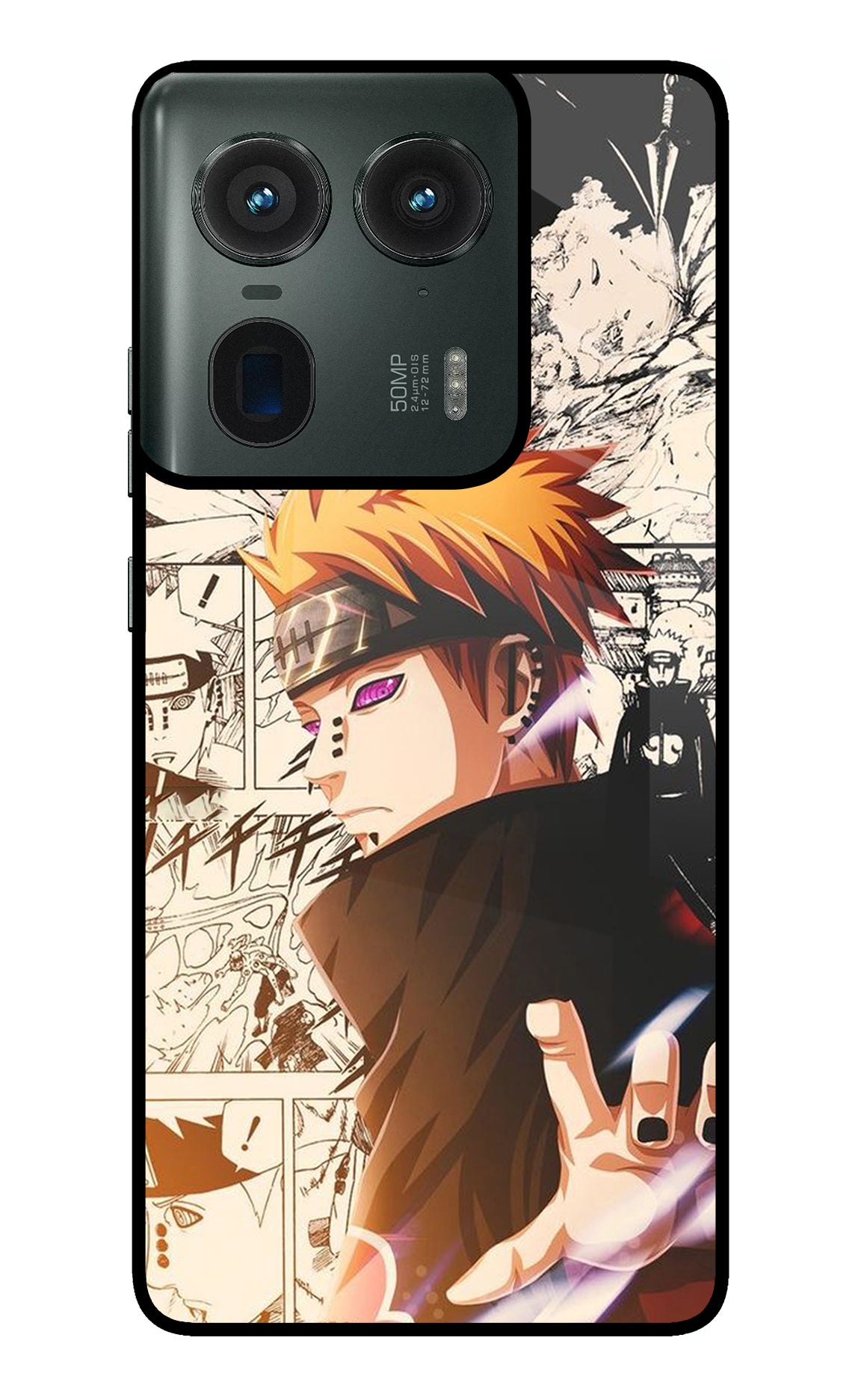 Pain Anime Moto Edge 50 Ultra 5G Glass Case