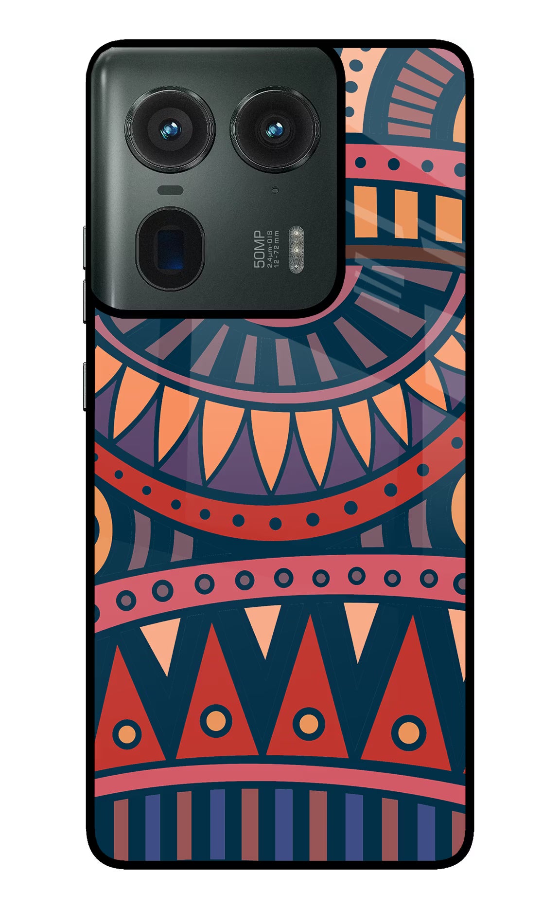 African Culture Design Moto Edge 50 Ultra 5G Glass Case Back Cover by Casekaro