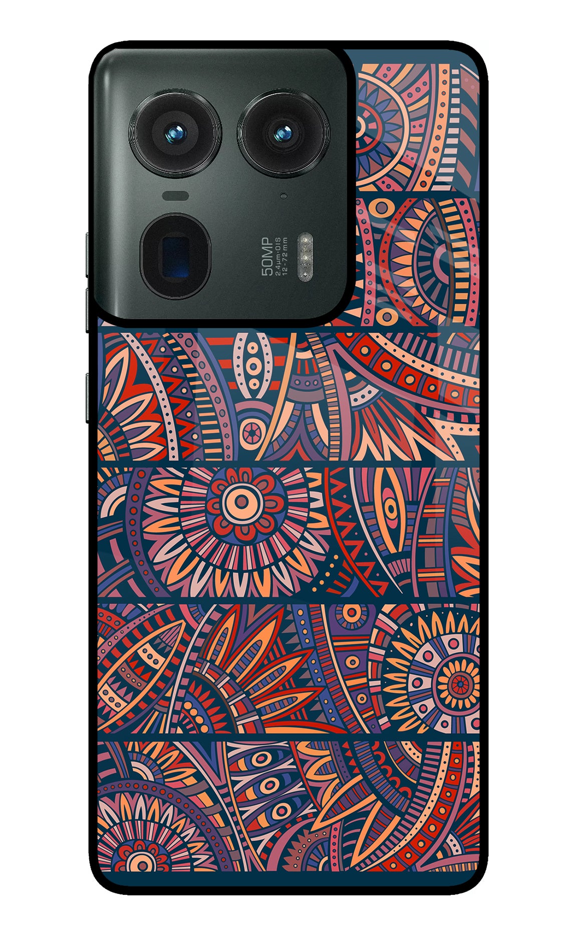 African Culture Design Moto Edge 50 Ultra 5G Glass Case