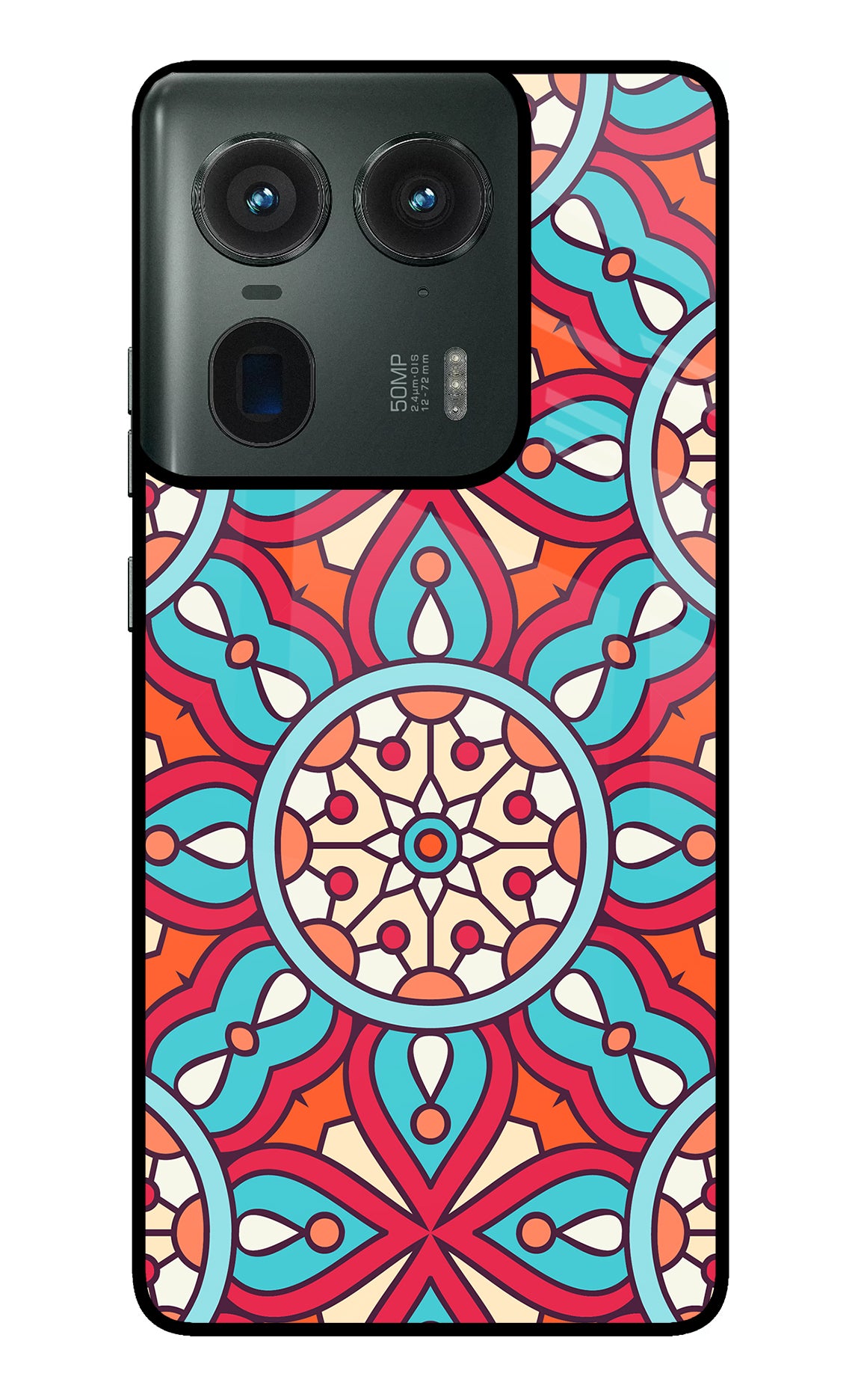 Mandala Geometric Moto Edge 50 Ultra 5G Glass Case