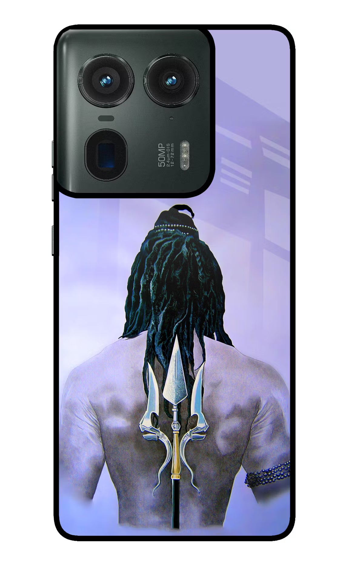 Shiva Moto Edge 50 Ultra 5G Glass Case Back Cover by Casekaro