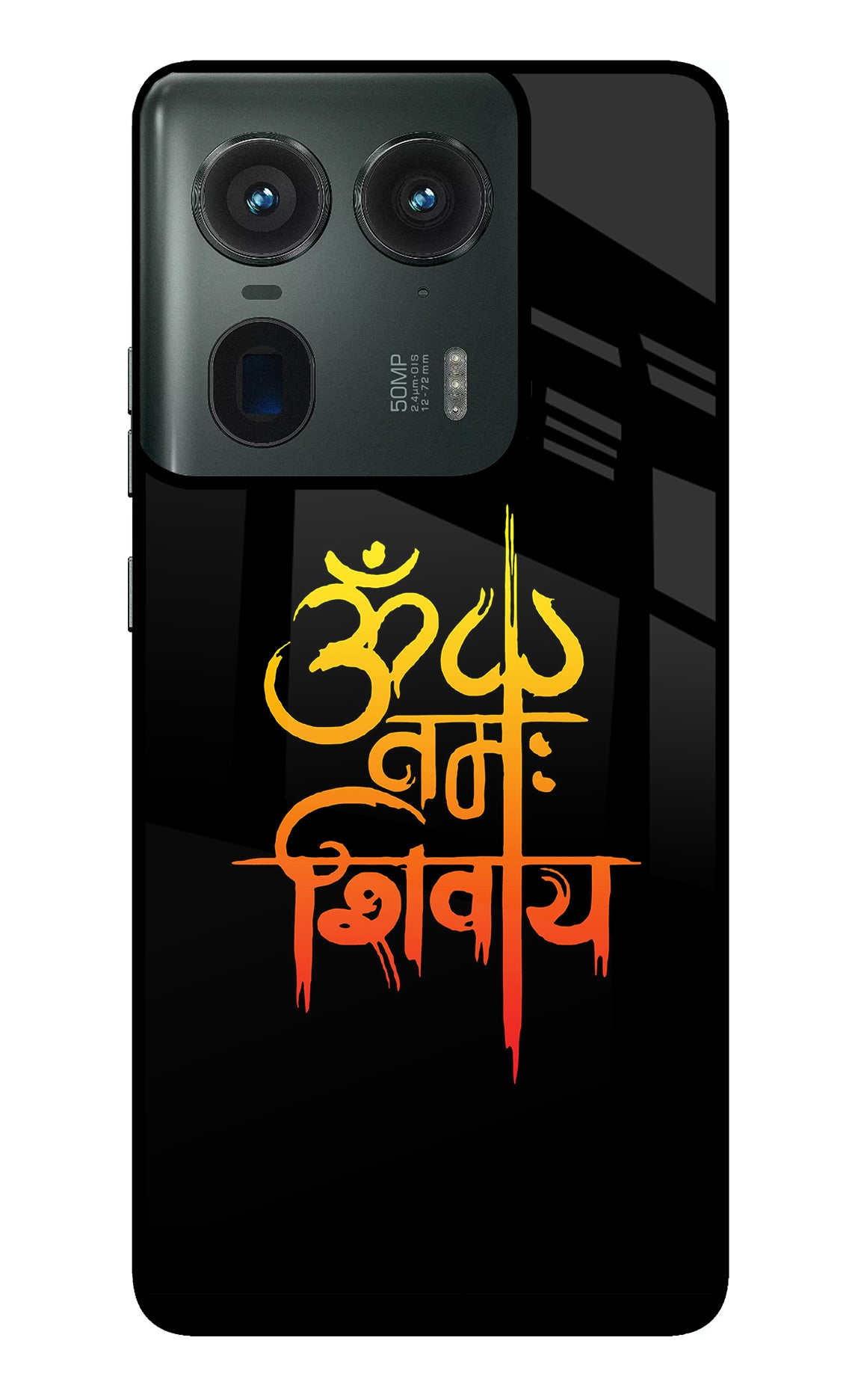 Om Namah Shivay Moto Edge 50 Ultra 5G Glass Case