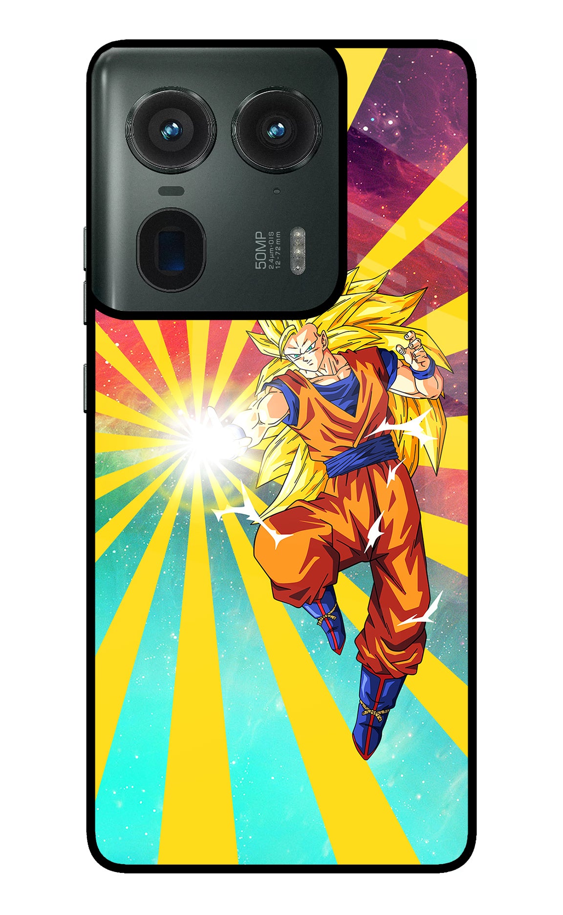 Goku Super Saiyan Moto Edge 50 Ultra 5G Glass Case