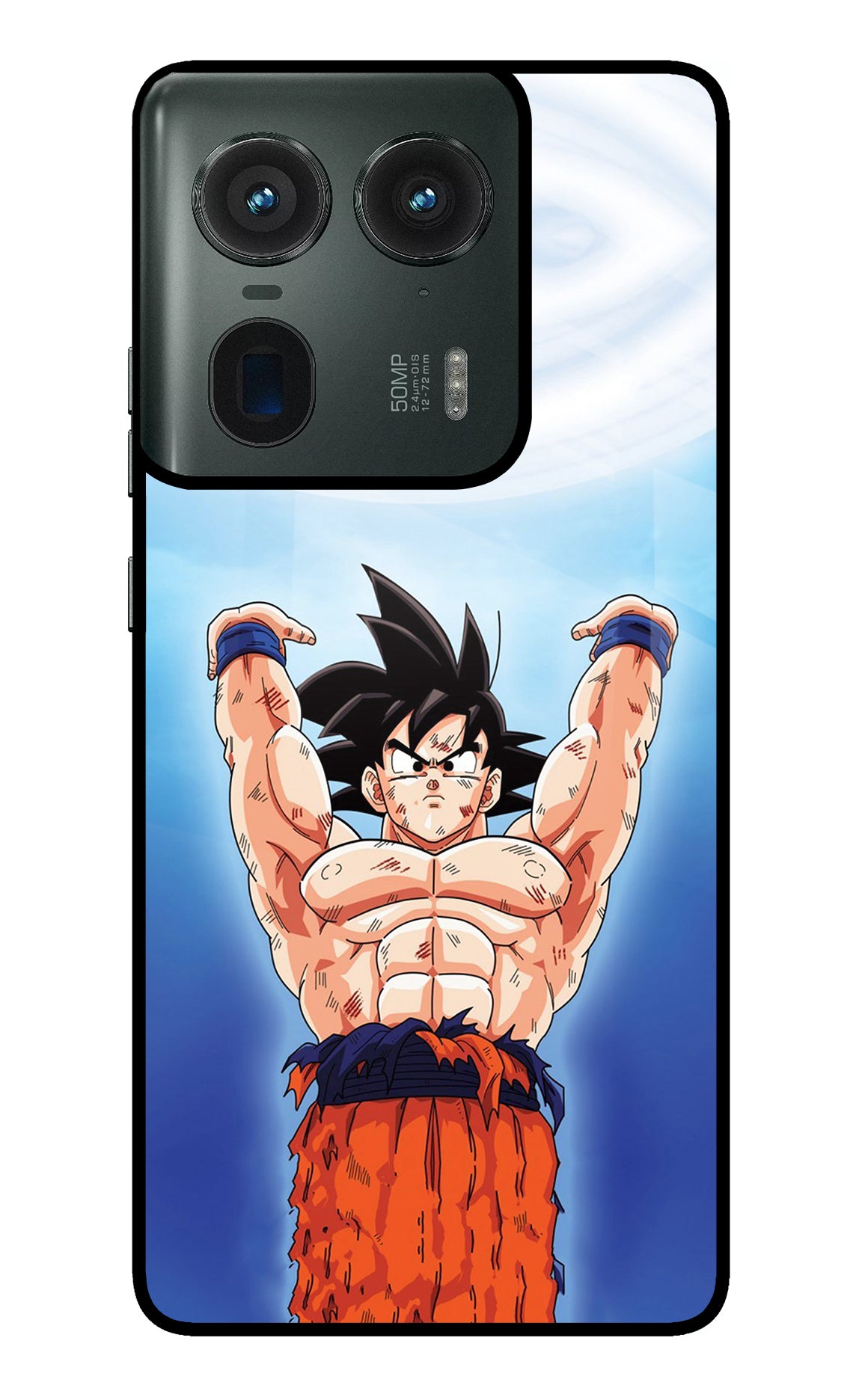 Goku Power Moto Edge 50 Ultra 5G Glass Case