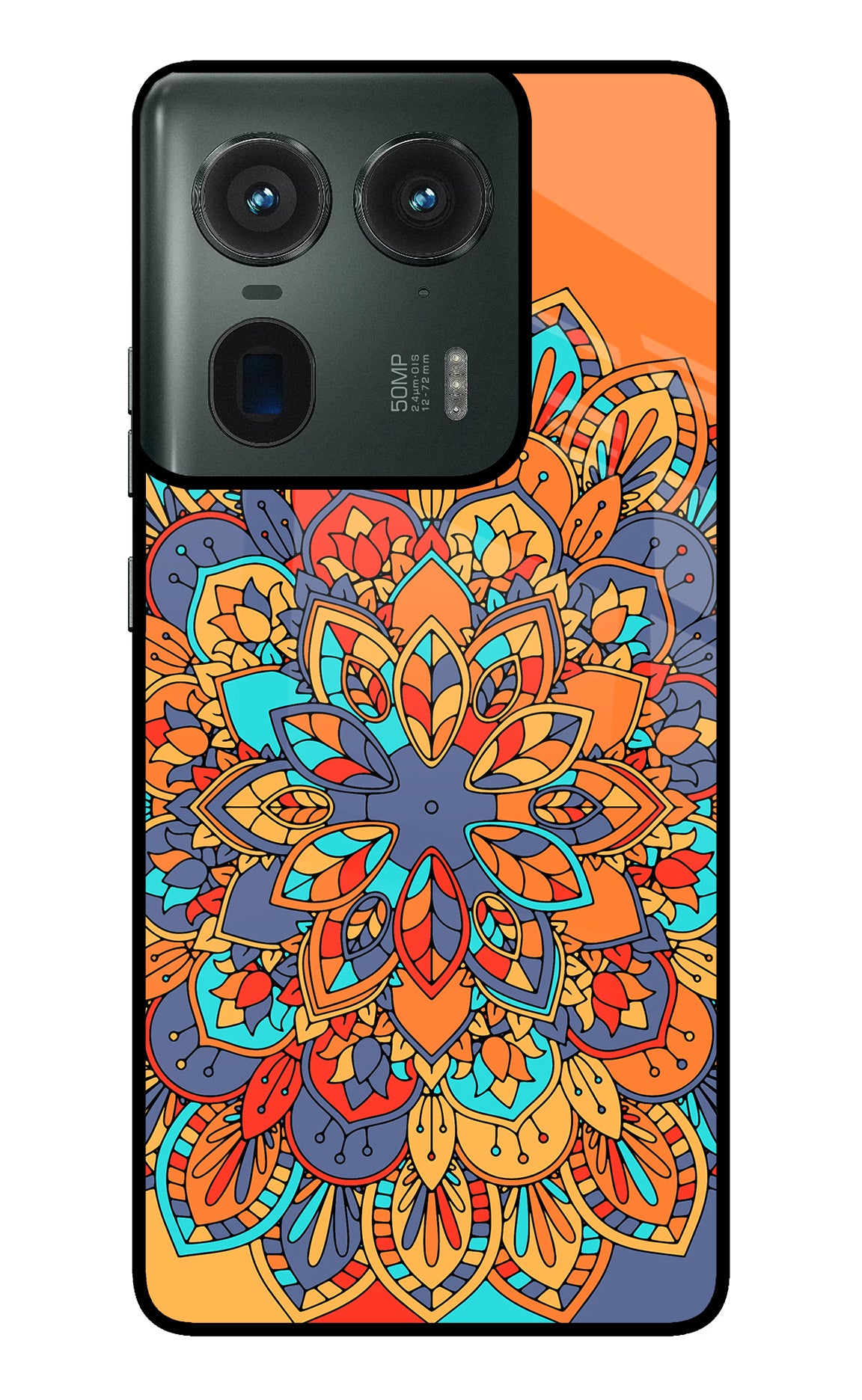 Color Mandala Moto Edge 50 Ultra 5G Glass Case