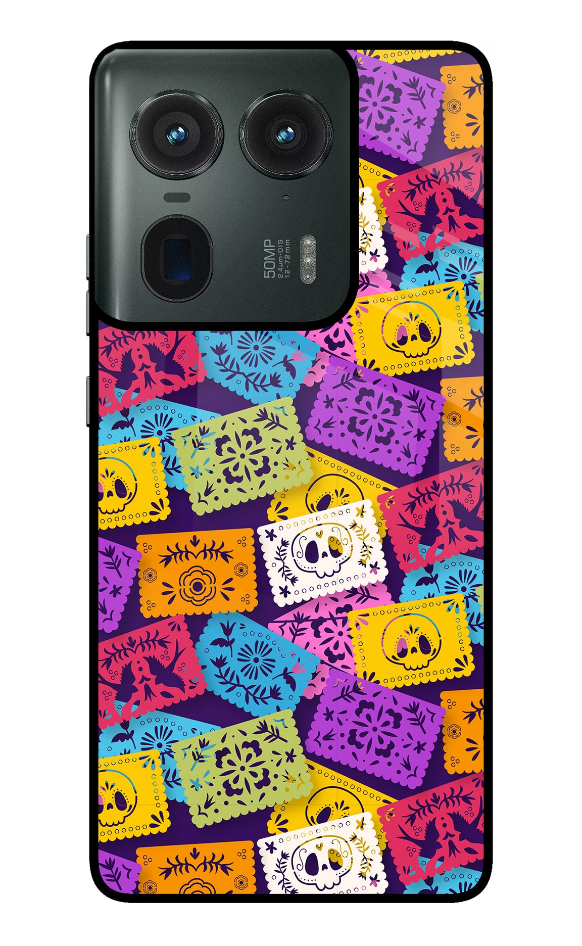 Mexican Pattern Moto Edge 50 Ultra 5G Glass Case