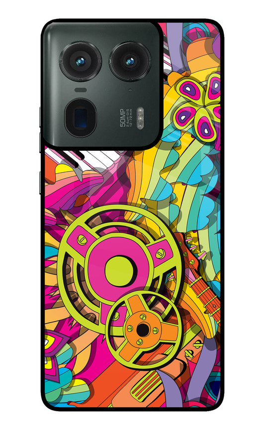 Music Doodle Moto Edge 50 Ultra 5G Glass Case