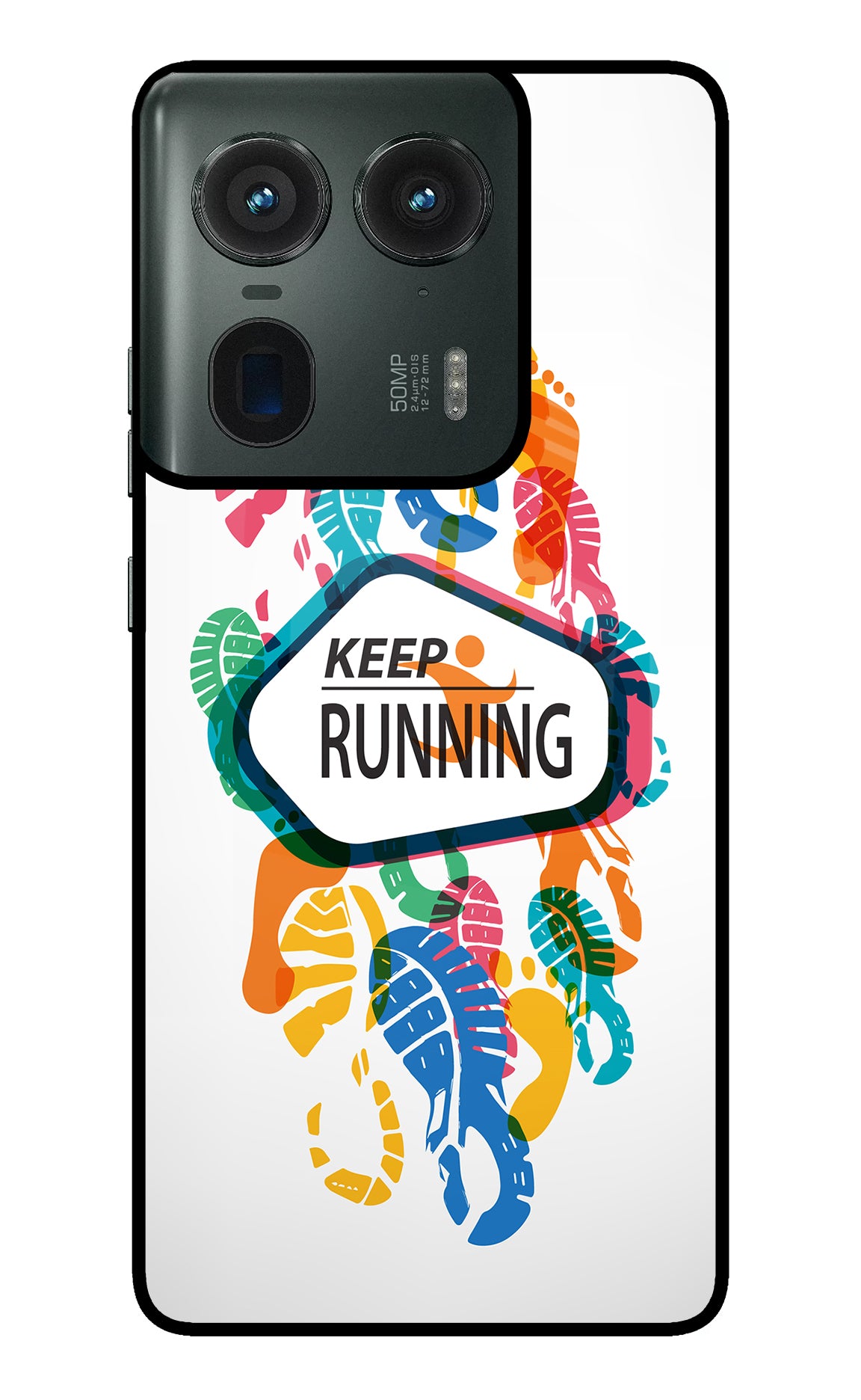 Keep Running Moto Edge 50 Ultra 5G Glass Case