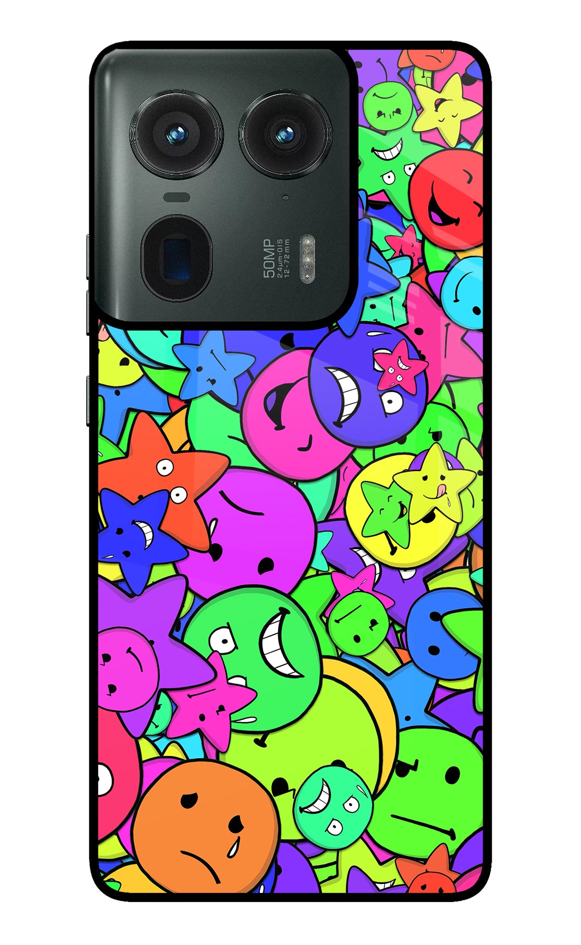 Fun Doodle Moto Edge 50 Ultra 5G Glass Case