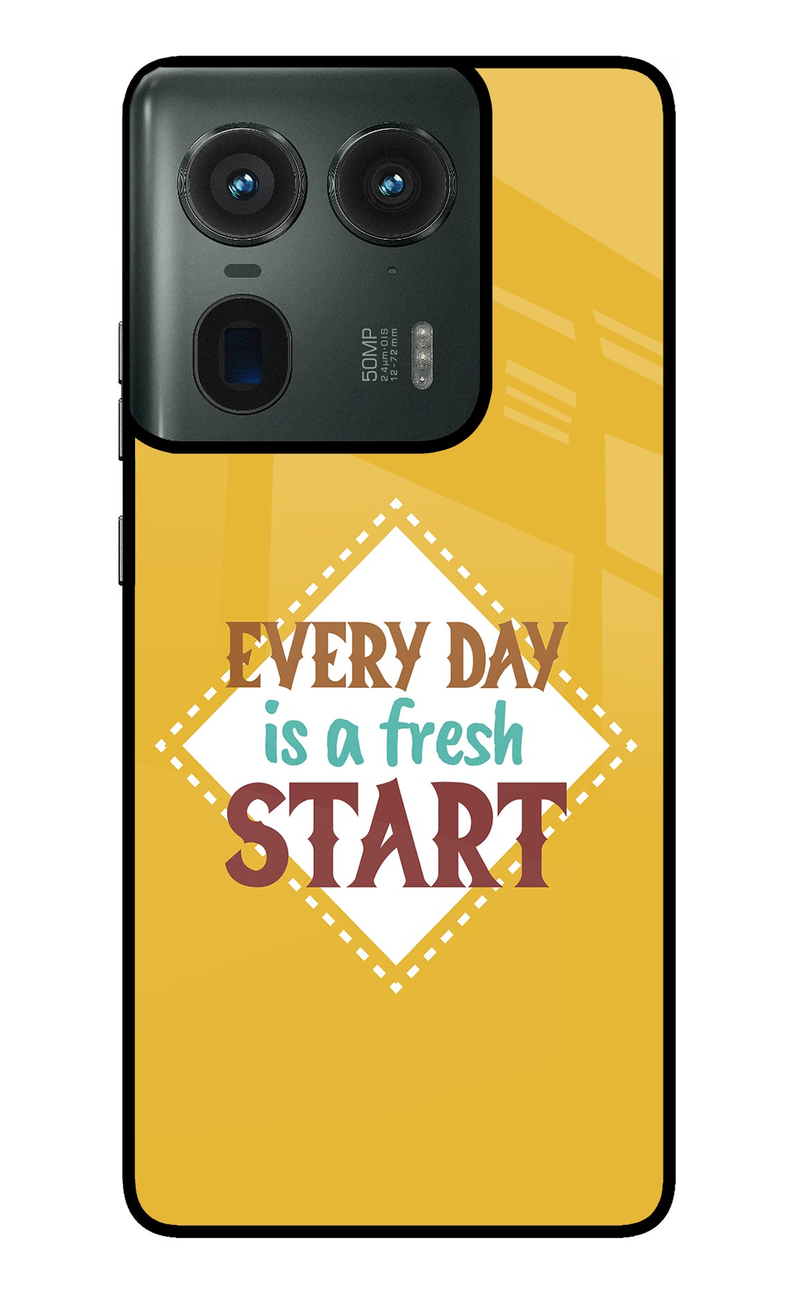 Every day is a Fresh Start Moto Edge 50 Ultra 5G Glass Case