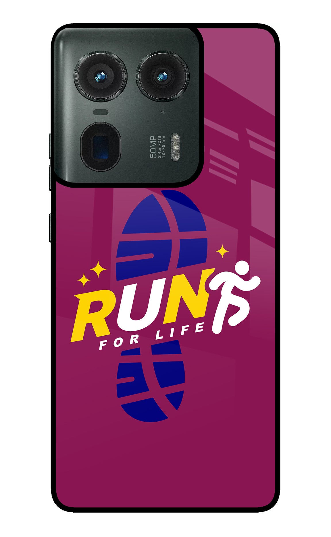 Run for Life Moto Edge 50 Ultra 5G Back Cover