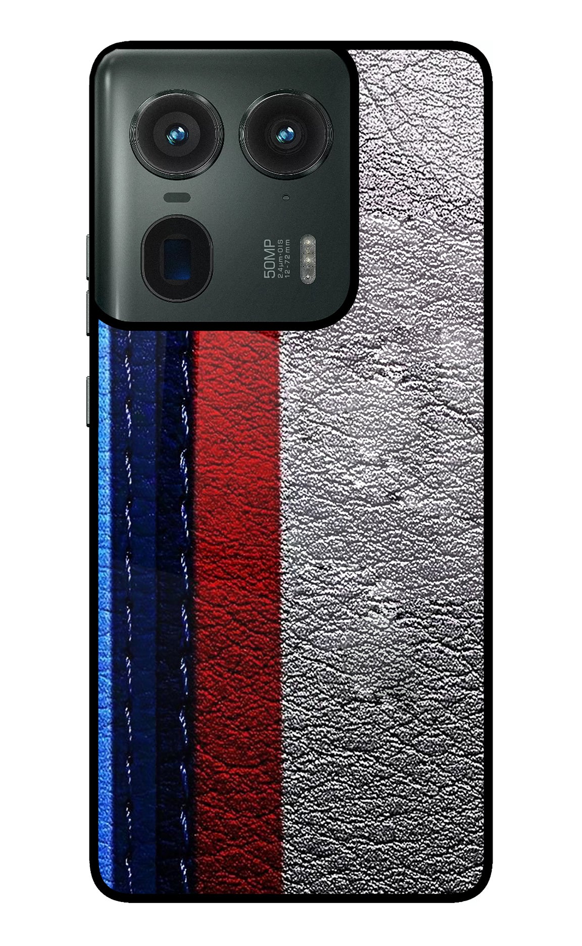 BMW Stripes Moto Edge 50 Ultra 5G Glass Case