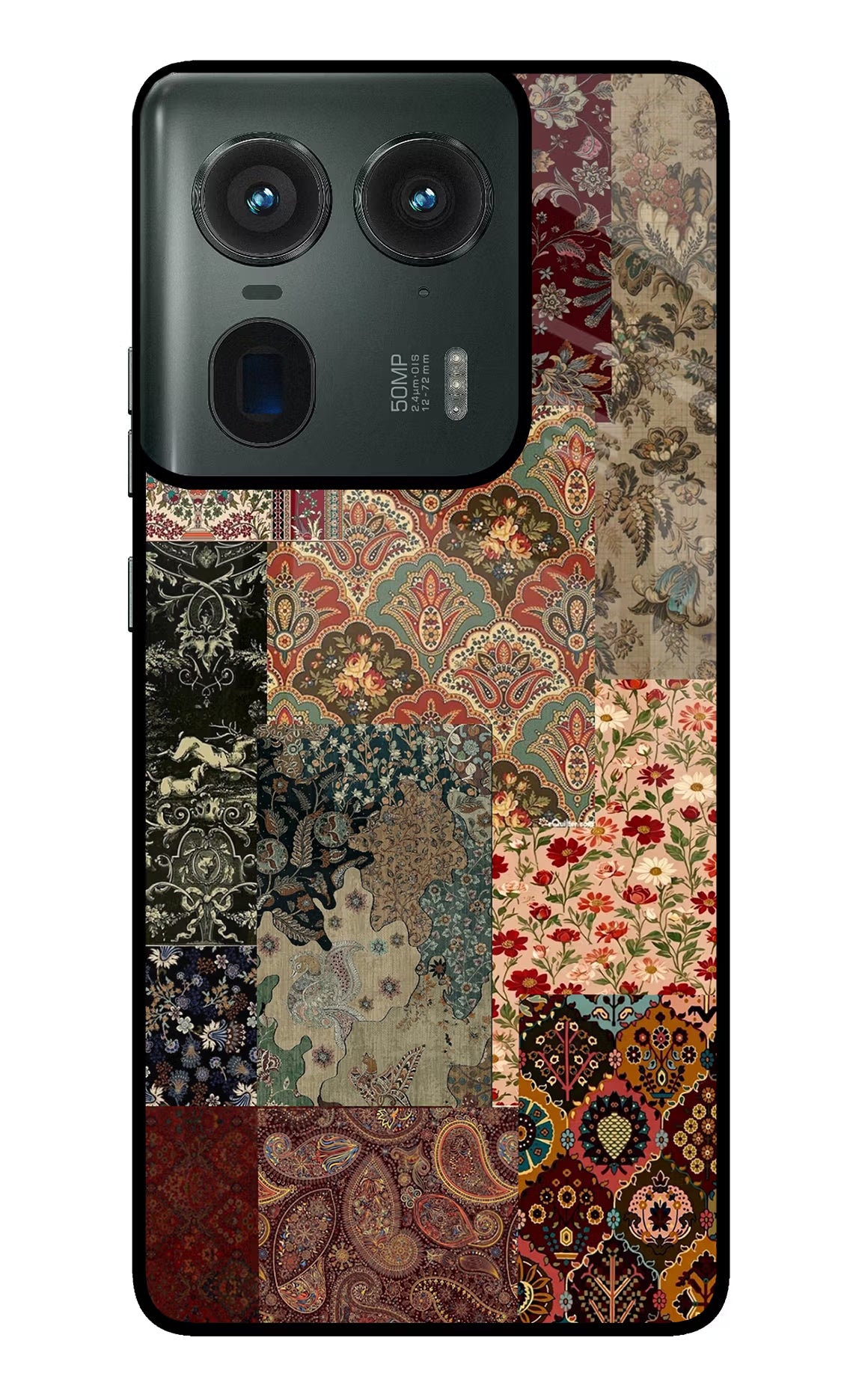 Desi Print Moto Edge 50 Ultra 5G Glass Case Back Cover by Casekaro