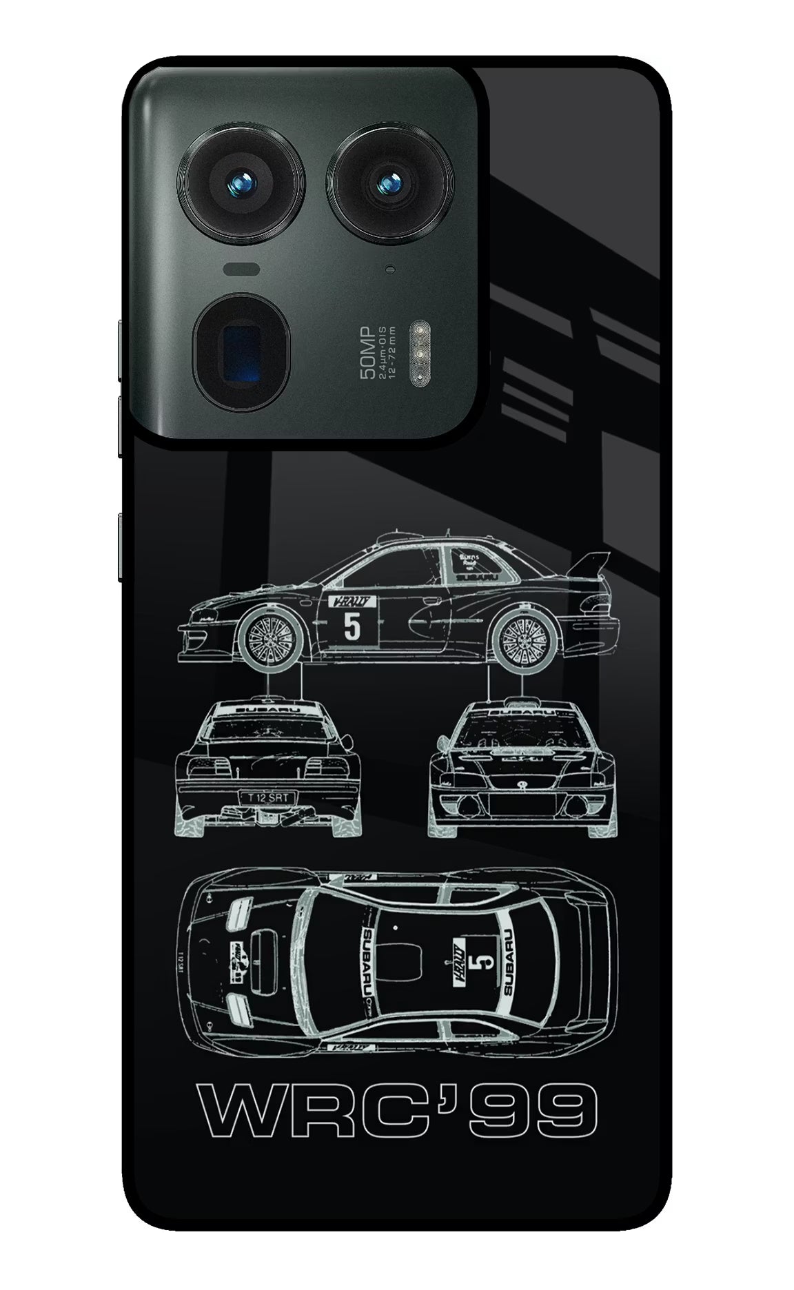 WRC'99 Moto Edge 50 Ultra 5G Glass Case