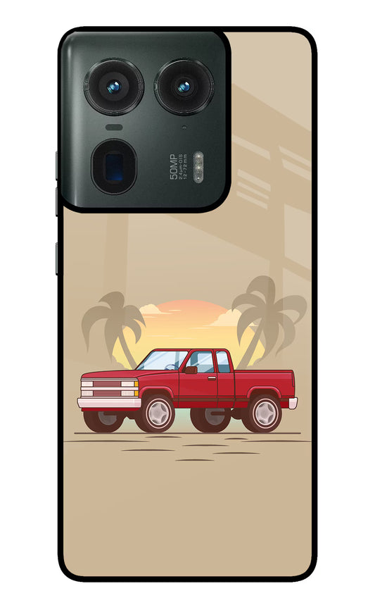 Desert Classic Drive Moto Edge 50 Ultra 5G Glass Case