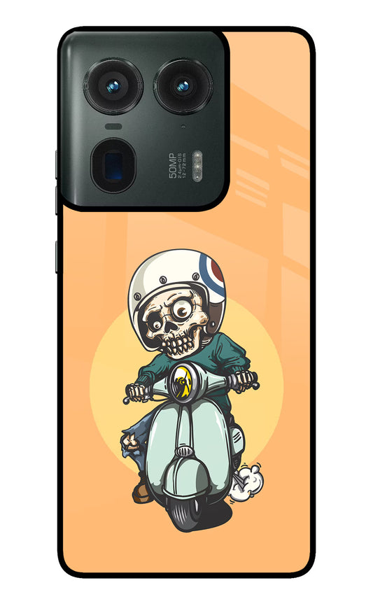 Undead Biker Moto Edge 50 Ultra 5G Glass Case