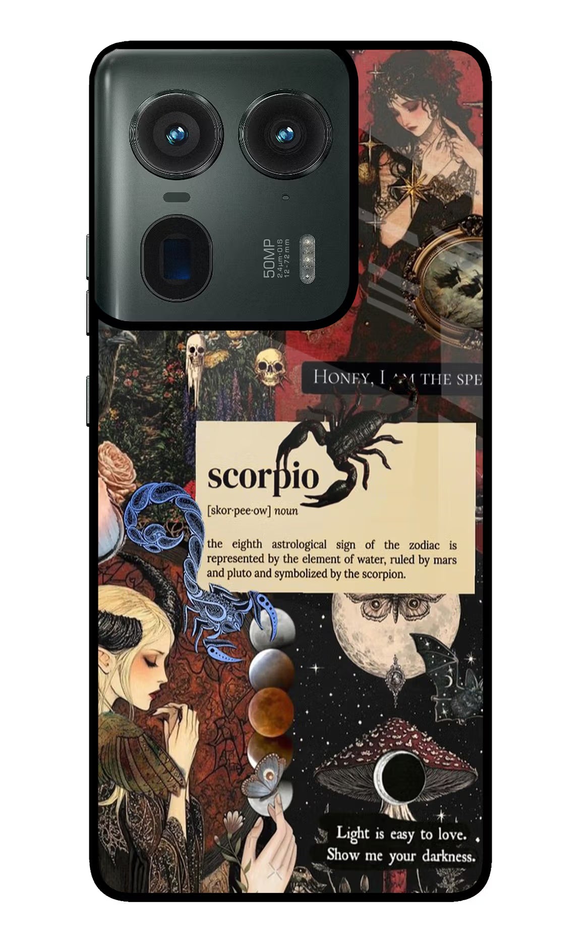 Scorpio Zodiac Moto Edge 50 Ultra 5G Glass Case