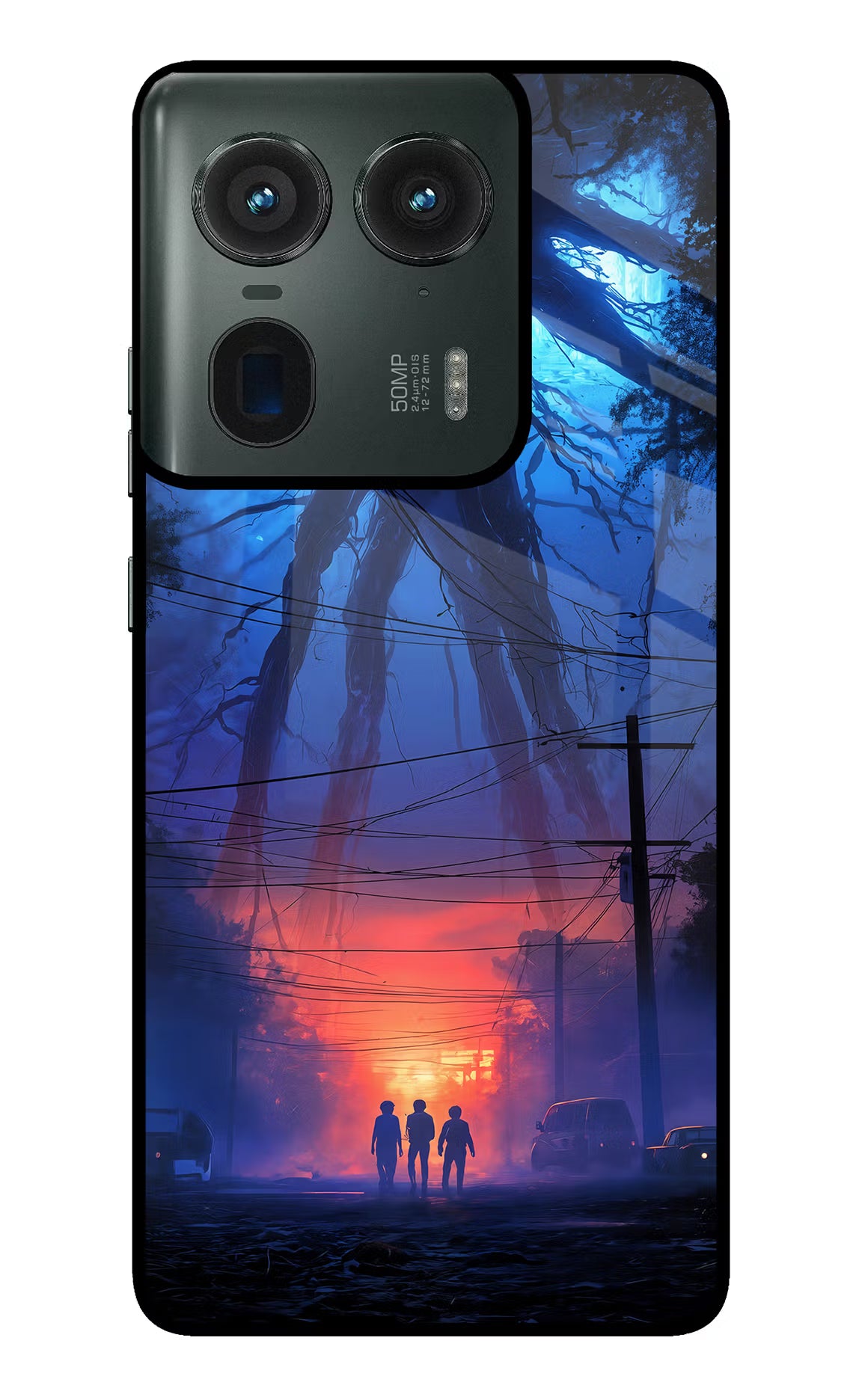 Ordinary Things Shadow Moto Edge 50 Ultra 5G Glass Case Back Cover by Casekaro