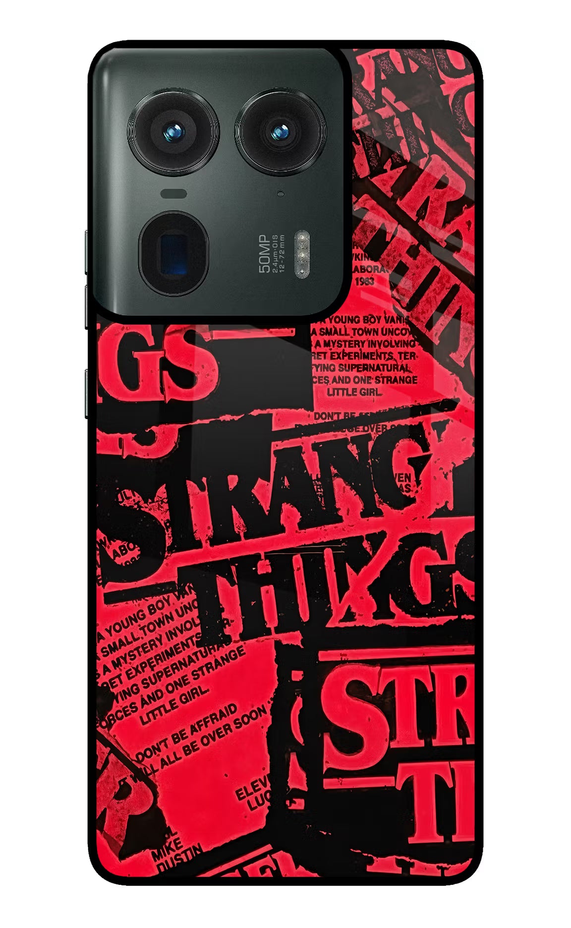 Ordinary Things Moto Edge 50 Ultra 5G Glass Case Back Cover by Casekaro