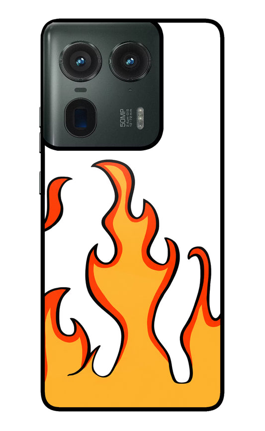 Fired Up – White Moto Edge 50 Ultra 5G Glass Case