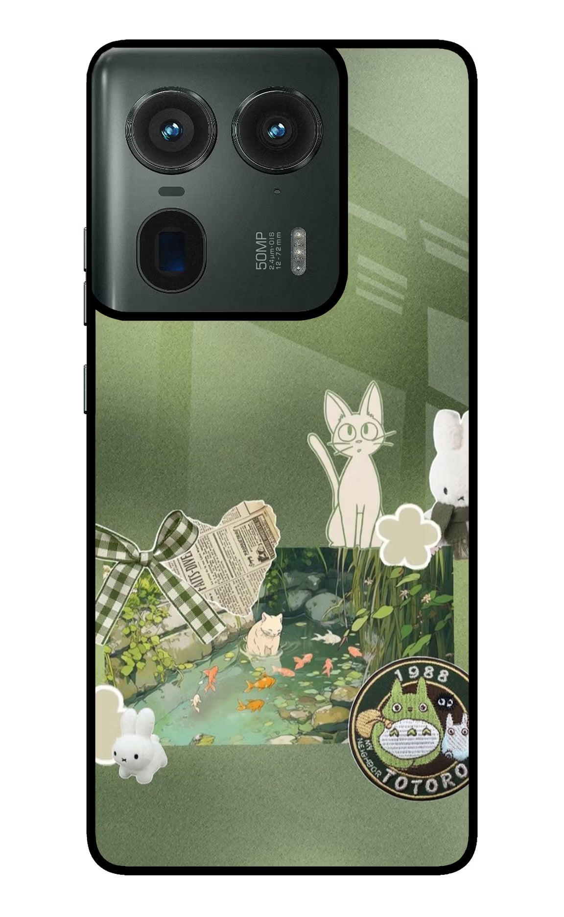 Aesthetic anime Moto Edge 50 Ultra 5G Glass Case
