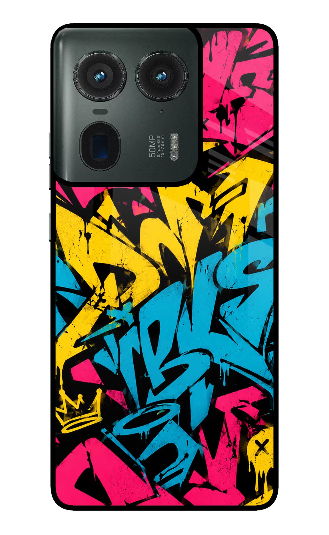 Graffiti Vibe Moto Edge 50 Ultra 5G Glass Case