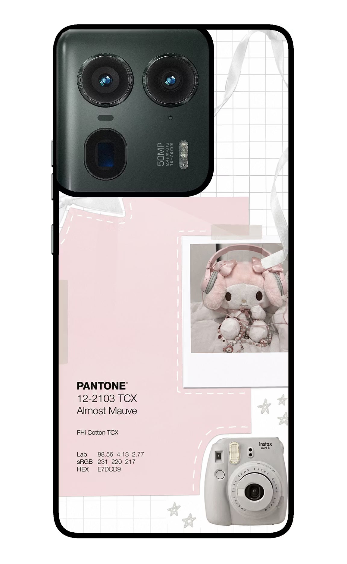 Pantone Asthetic Moto Edge 50 Ultra 5G Glass Case