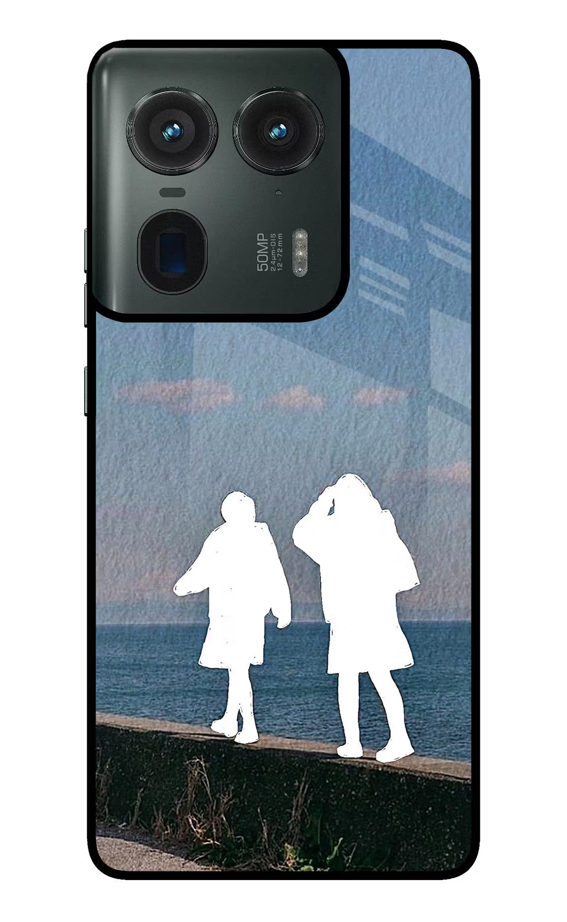 Coastal Dream Moto Edge 50 Ultra 5G Glass Case