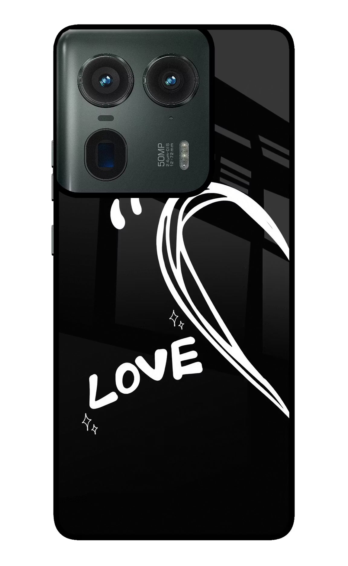 Love Line Moto Edge 50 Ultra 5G Glass Case