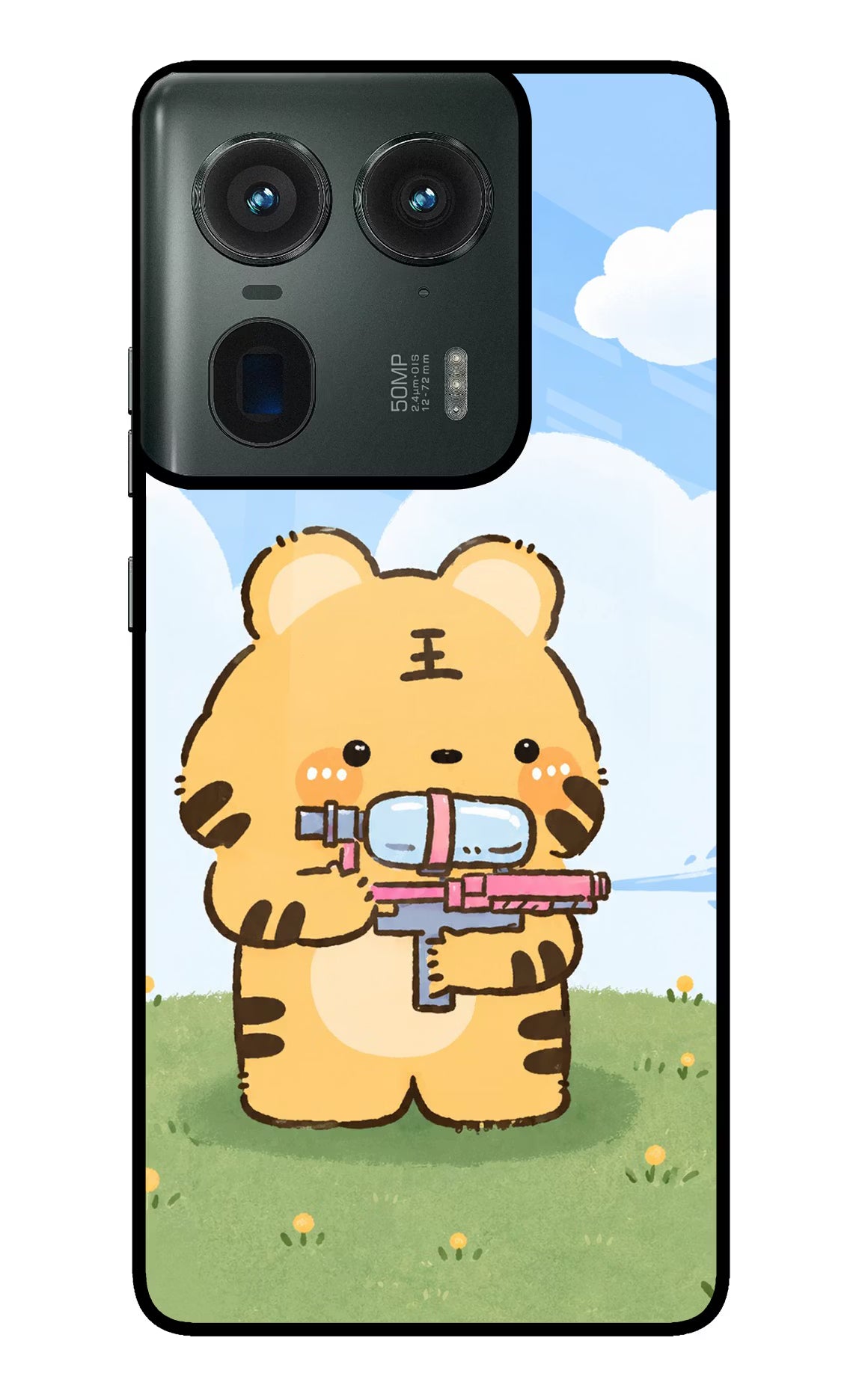 Tiger Treat Moto Edge 50 Ultra 5G Glass Case