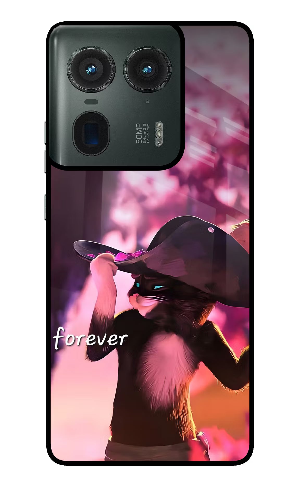 Forever Cat Moto Edge 50 Ultra 5G Glass Case