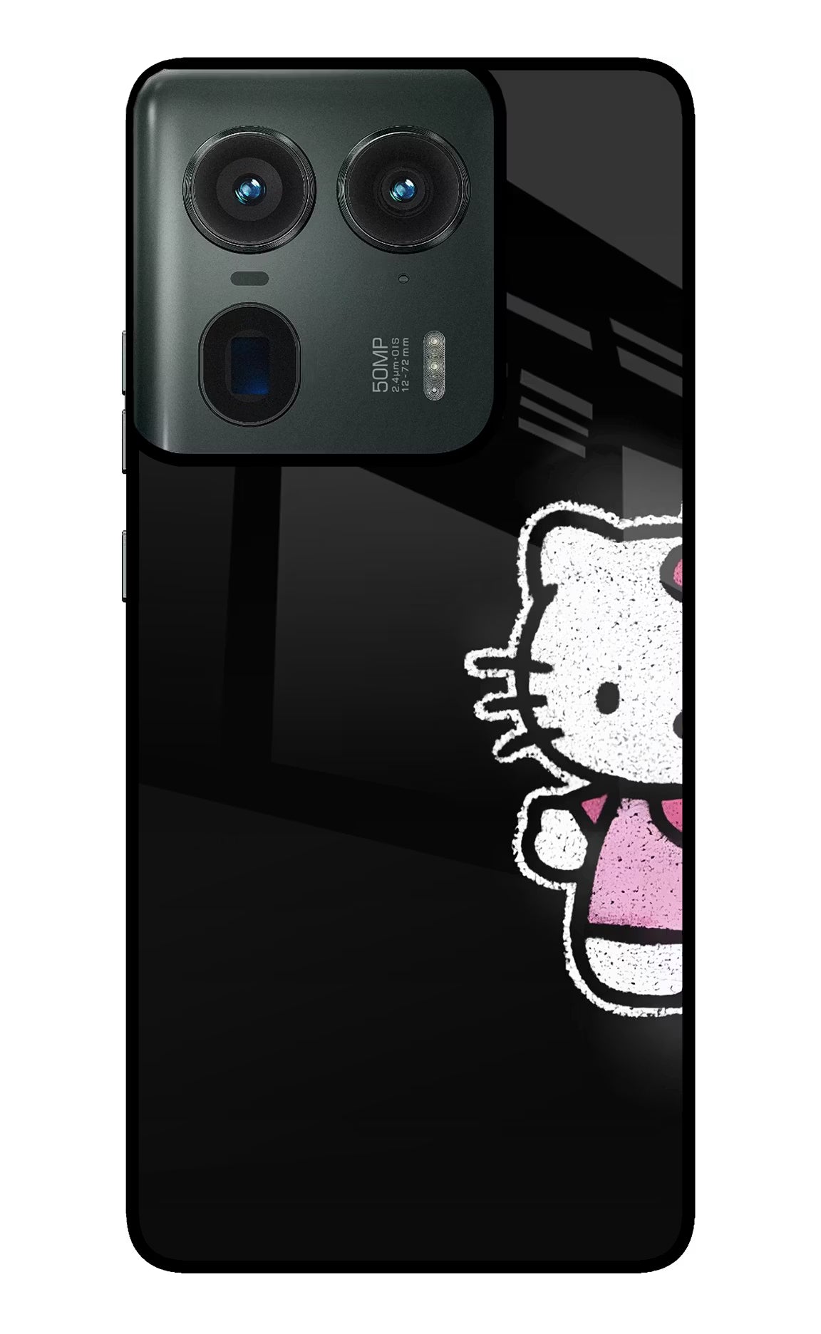 Kitty Charm Moto Edge 50 Ultra 5G Glass Case