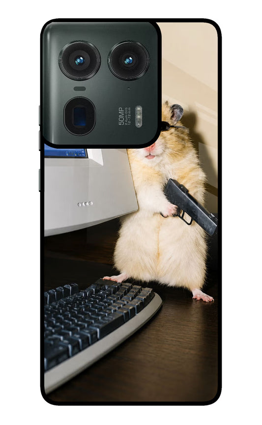 Hacker Hamster Moto Edge 50 Ultra 5G Glass Case