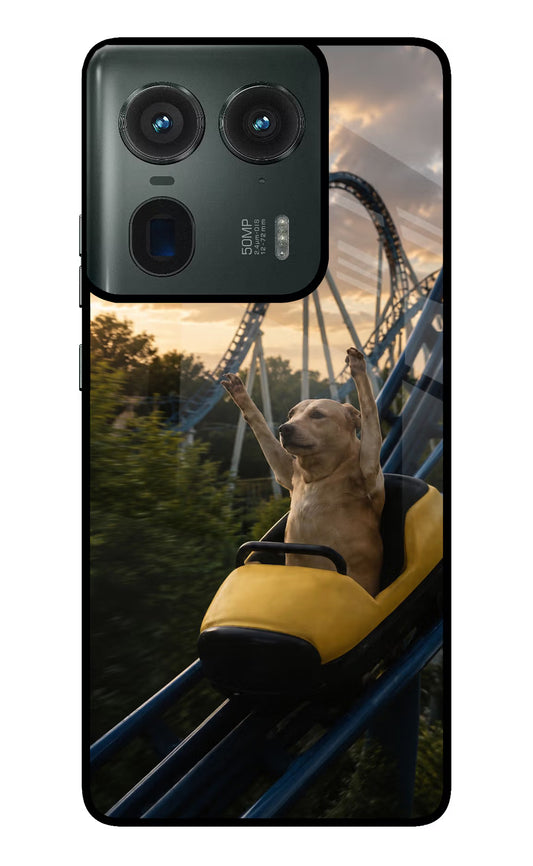 Rollercoaster Dog Moto Edge 50 Ultra 5G Glass Case