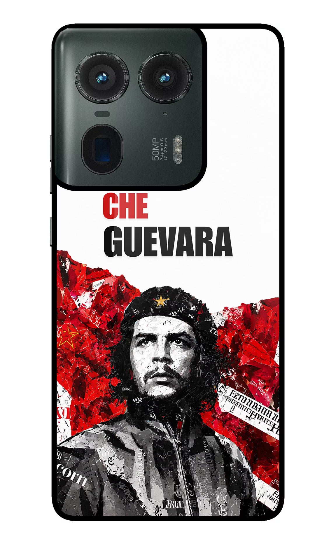 Che Guevara Revolution Moto Edge 50 Ultra 5G Glass Case