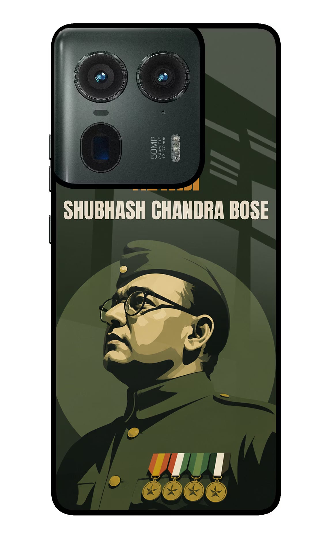 Netaji Legacy Moto Edge 50 Ultra 5G Glass Case