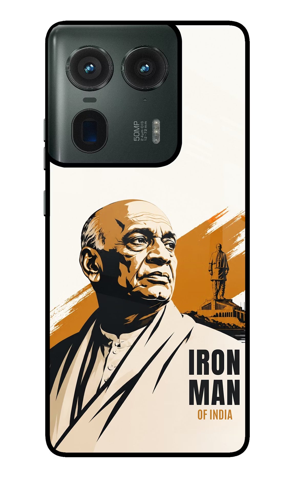 Chandrashekhar Azad Fearless Moto Edge 50 Ultra 5G Glass Case