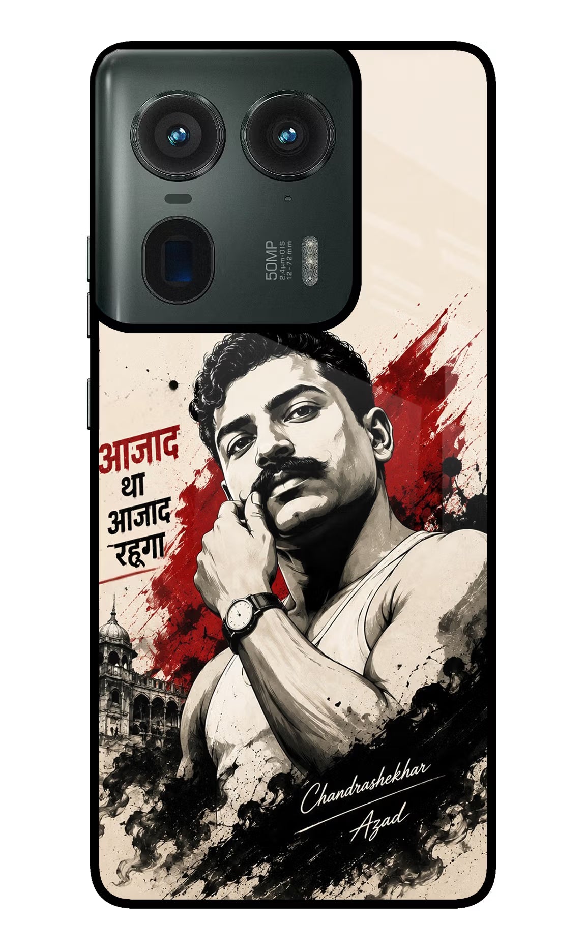 Dr. Ambedkar Visionary Moto Edge 50 Ultra 5G Glass Case