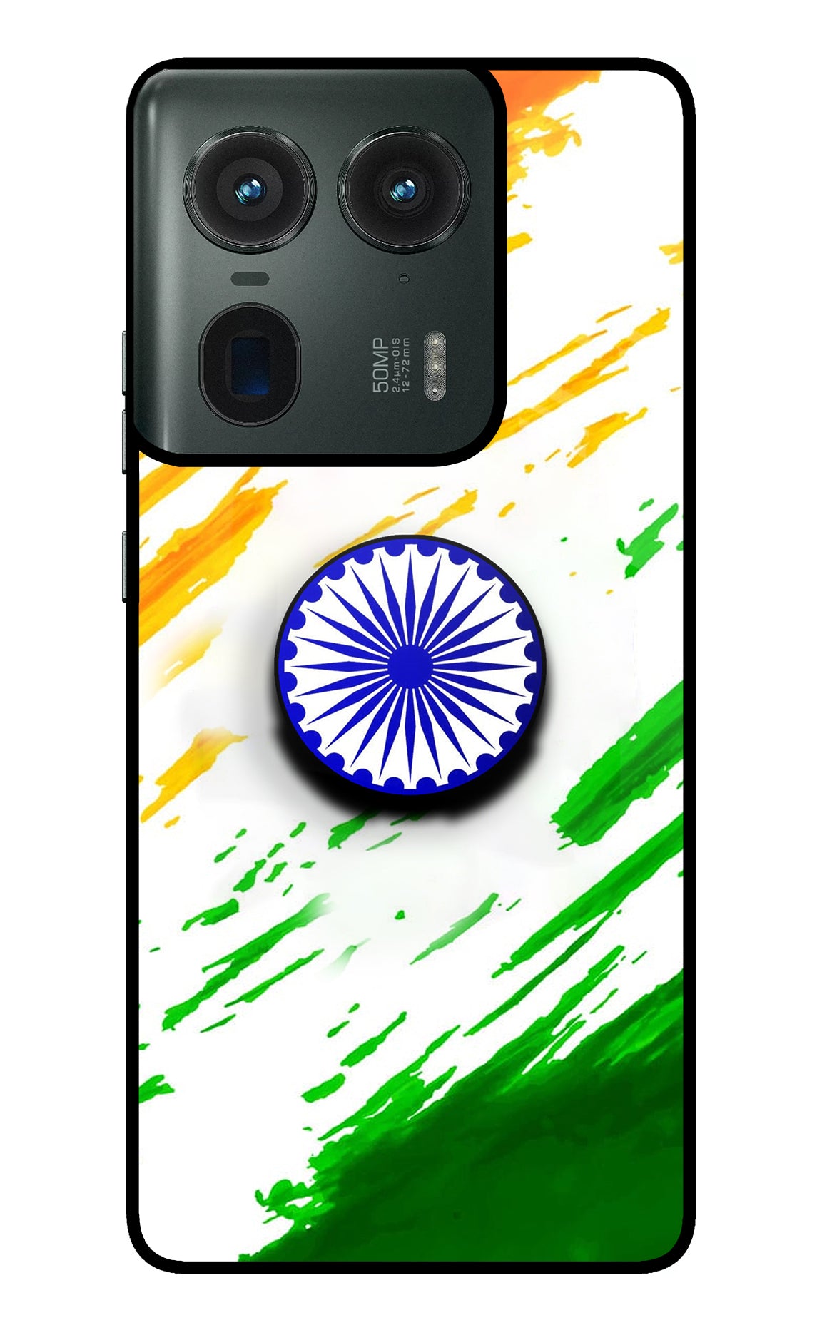 Indian Flag Ashoka Chakra Moto Edge 50 Ultra 5G Pop Case