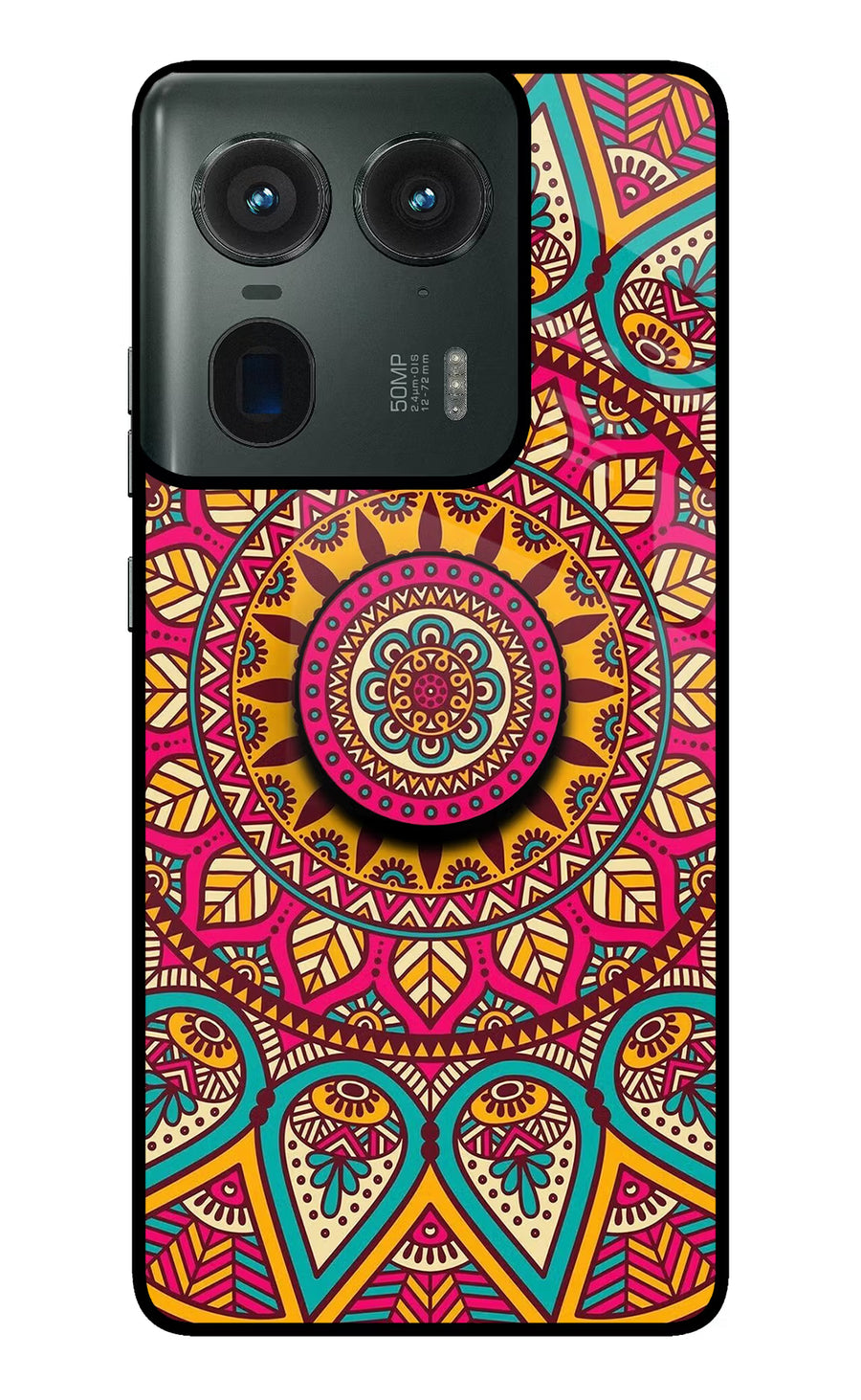 Mandala Moto Edge 50 Ultra 5G Pop Case, Glass case