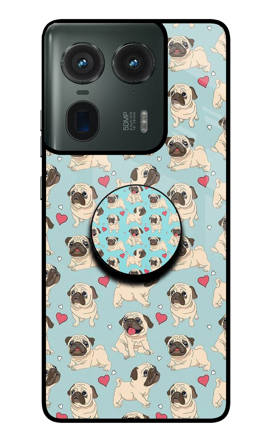 Pug Dog Moto Edge 50 Ultra 5G Pop Case