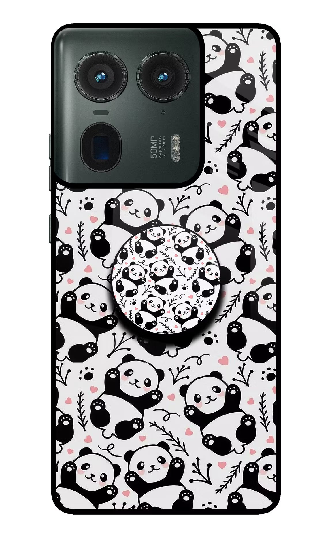 Cute Panda Moto Edge 50 Ultra 5G Pop Case by Casekaro