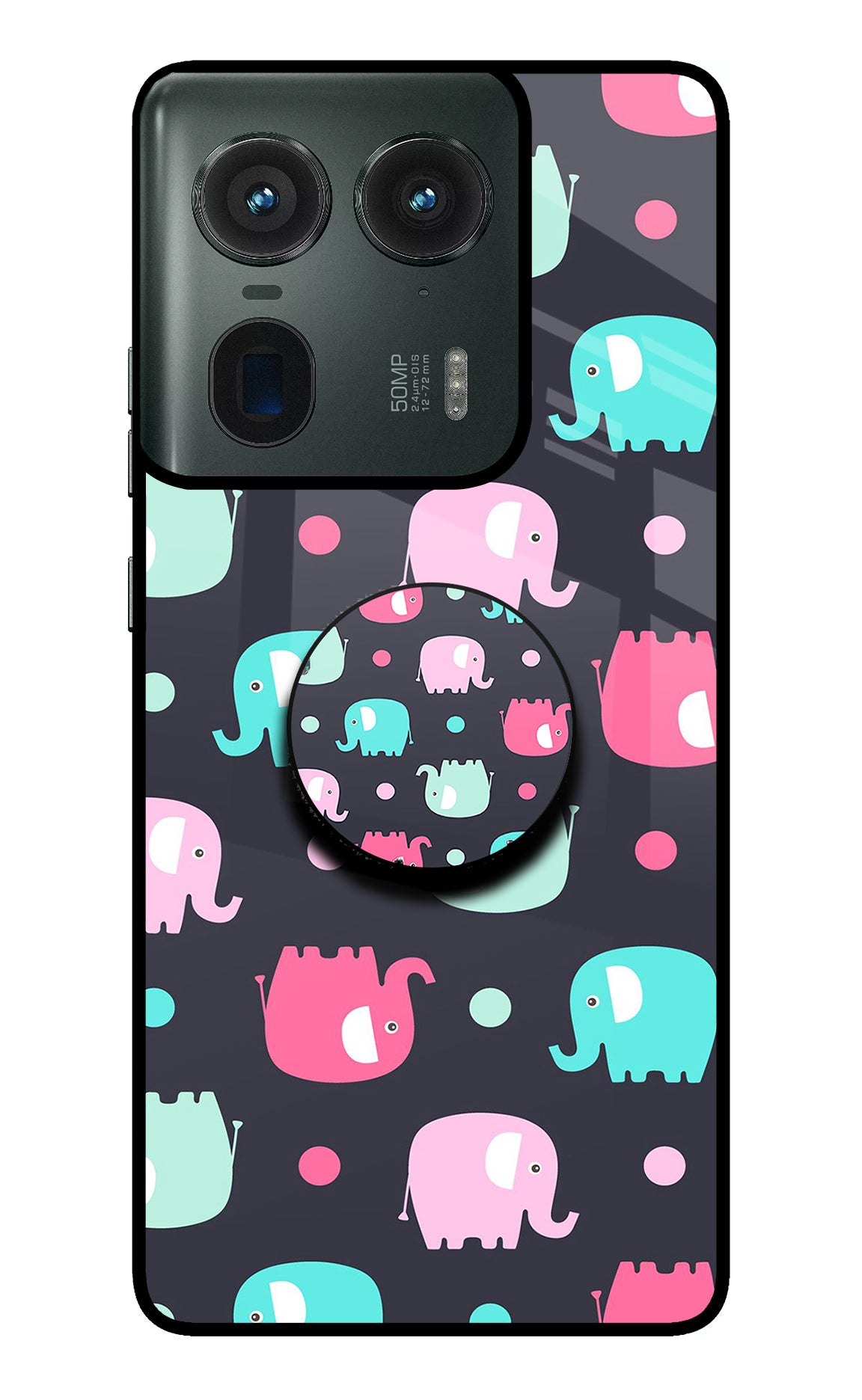 Baby Elephants Moto Edge 50 Ultra 5G Pop Case