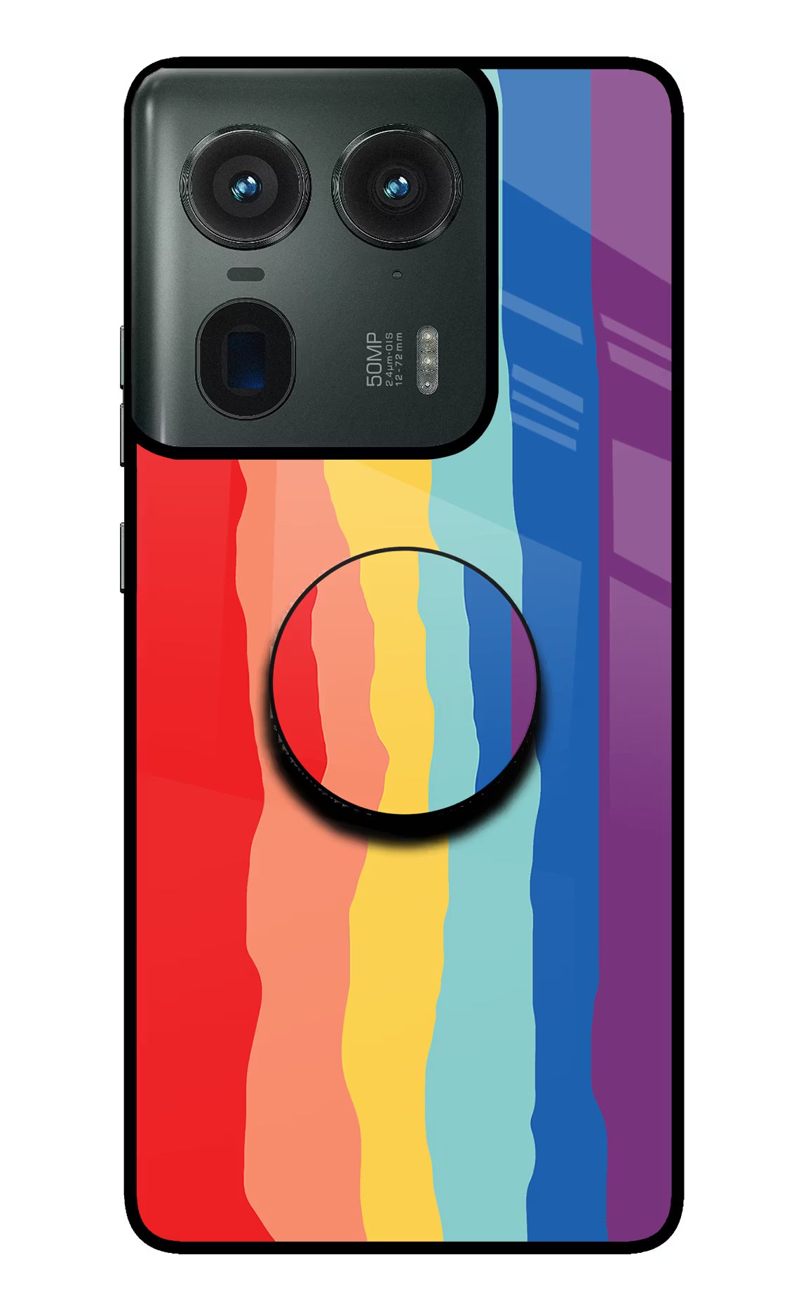 Rainbow Moto Edge 50 Ultra 5G Pop Case by Casekaro