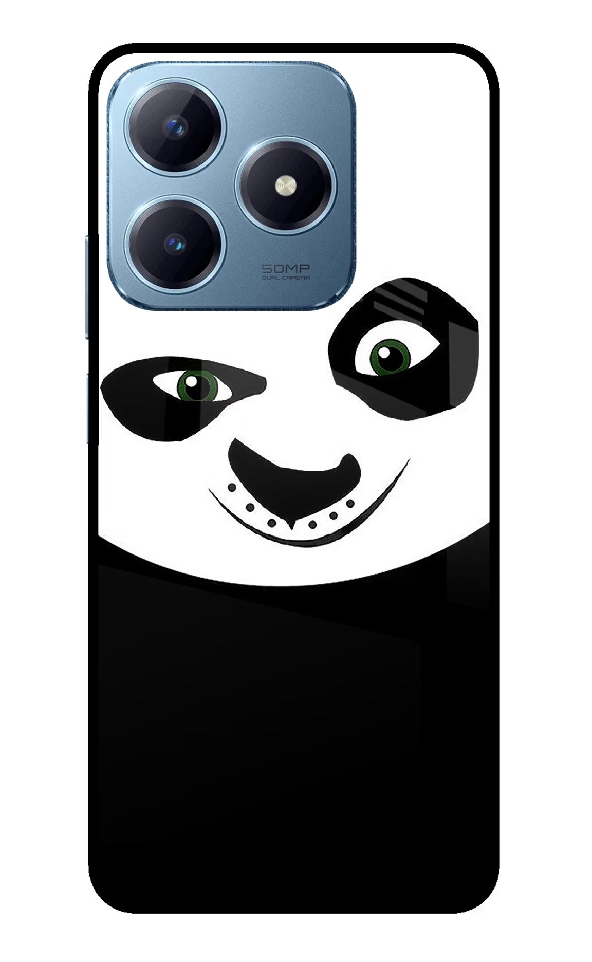Panda Realme Narzo N63 Glass Case Back Cover by Casekaro