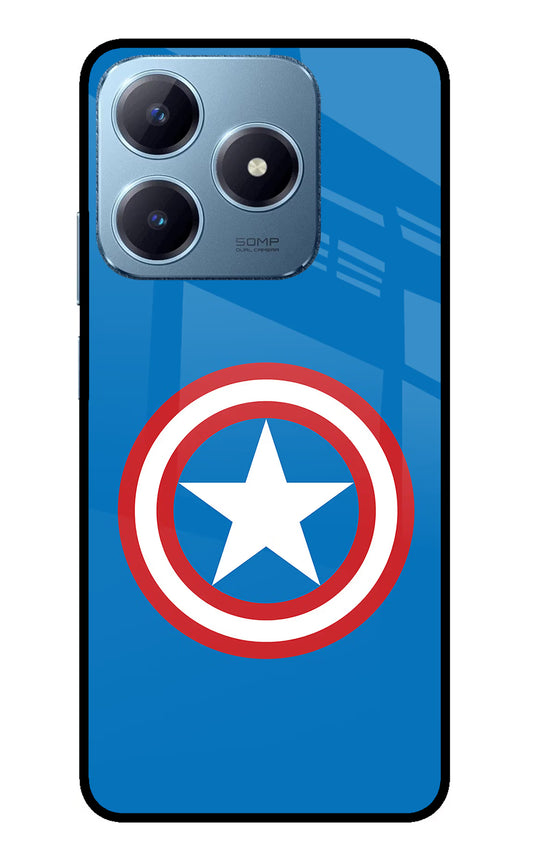 Captain America Logo Realme Narzo N63 Glass Case