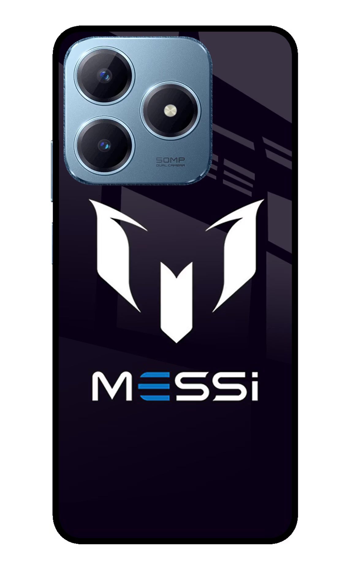 Messi Logo Realme Narzo N63 Glass Case