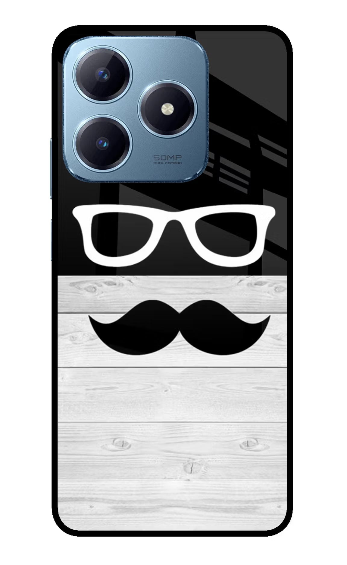 Mustache Realme Narzo N63 Glass Case