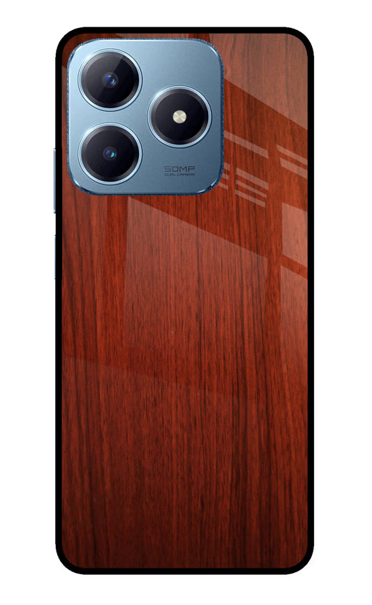 Wooden Plain Pattern Realme Narzo N63 Glass Case