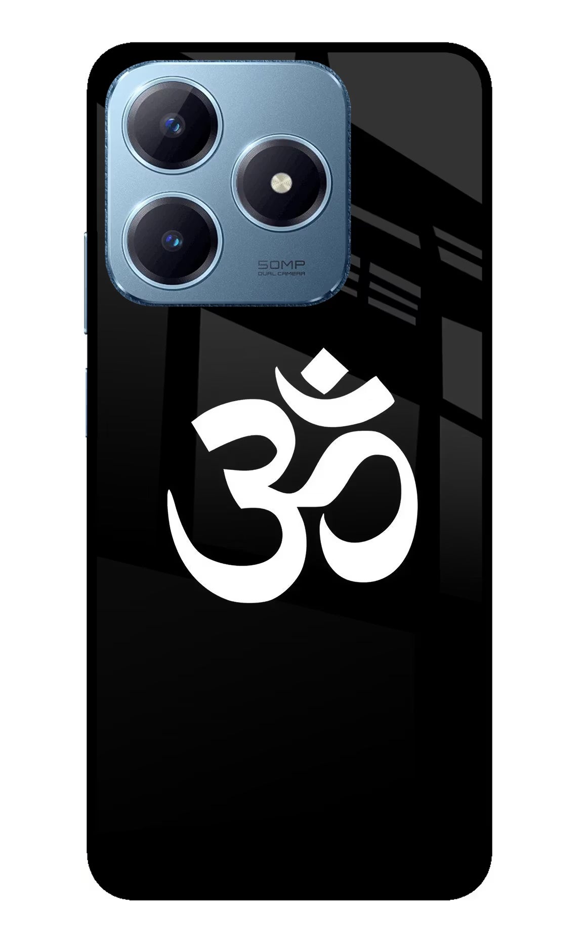 Om Realme Narzo N63 Glass Case Back Cover by Casekaro
